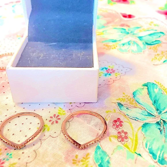 14K rose gold/925 Authentic Pandora Rings,unworn SIzes 10&10.5 buy 1 or both - Picture 6 of 11